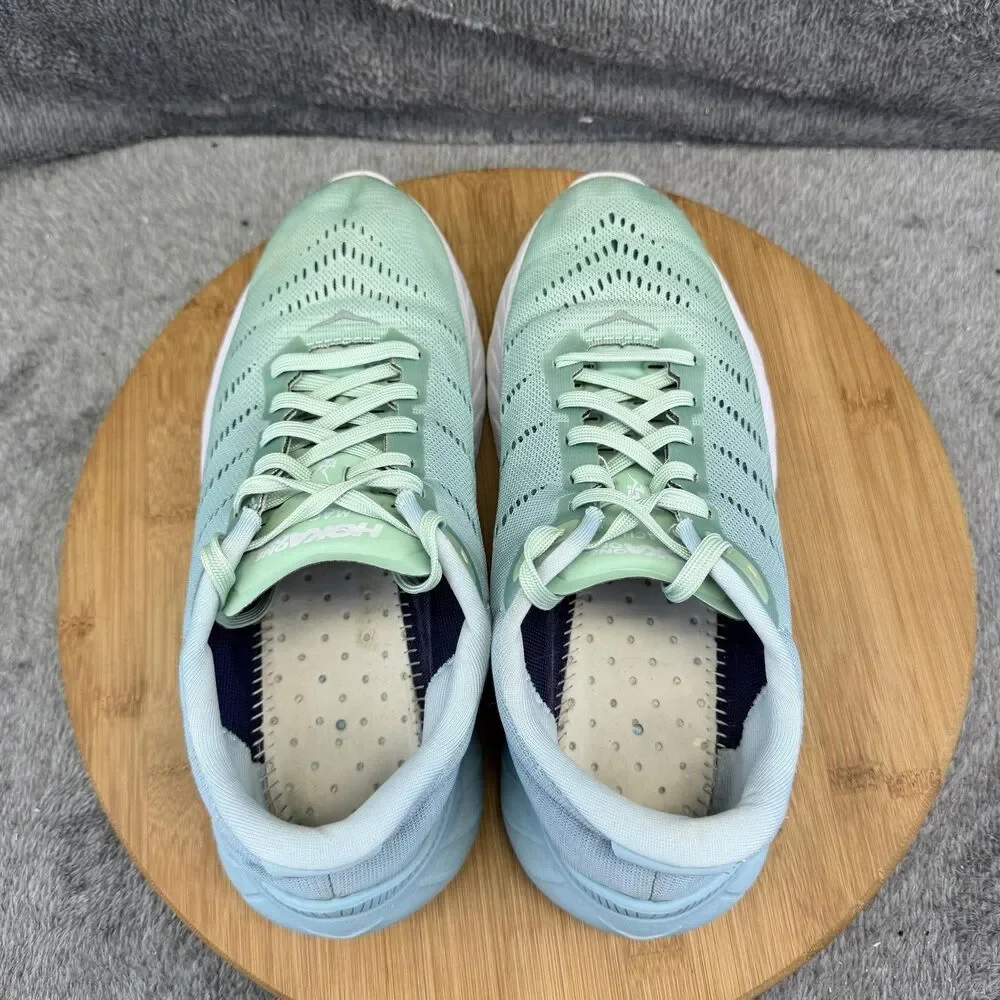 Hoka One One Mach 2 Shoes Womens Size 7 Green Running Sneakers 1099722 ALCH